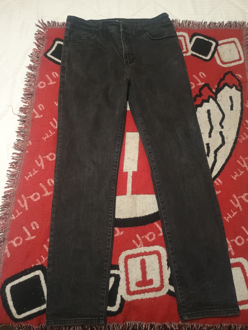 Express Women's Skinny Jeans in Washed Black